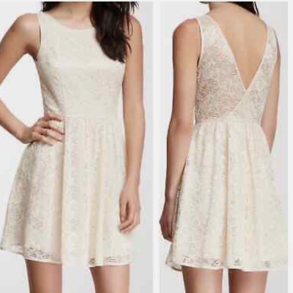 Jack by BB Dakota Cream Lace Dress